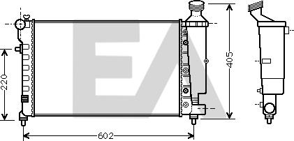 EACLIMA 31R10099 - Radiator, mühərrikin soyudulması furqanavto.az