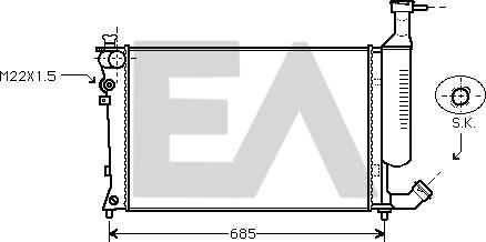 EACLIMA 31R10094 - Radiator, mühərrikin soyudulması furqanavto.az