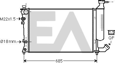 EACLIMA 31R10091 - Radiator, mühərrikin soyudulması furqanavto.az