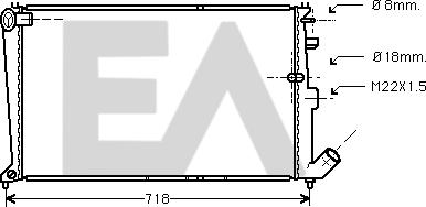 EACLIMA 31R10044 - Radiator, mühərrikin soyudulması furqanavto.az