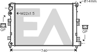 EACLIMA 31R10060 - Radiator, mühərrikin soyudulması furqanavto.az