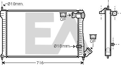 EACLIMA 31R10061 - Radiator, mühərrikin soyudulması furqanavto.az