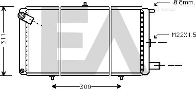 EACLIMA 31R10005 - Radiator, mühərrikin soyudulması furqanavto.az