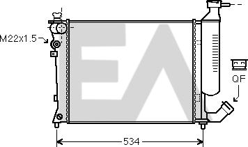 EACLIMA 31R10089 - Radiator, mühərrikin soyudulması furqanavto.az