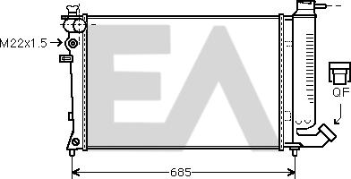 EACLIMA 31R10081 - Radiator, mühərrikin soyudulması furqanavto.az