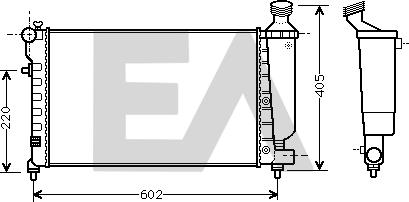 EACLIMA 31R10038 - Radiator, mühərrikin soyudulması furqanavto.az