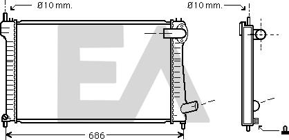 EACLIMA 31R10033 - Radiator, mühərrikin soyudulması furqanavto.az