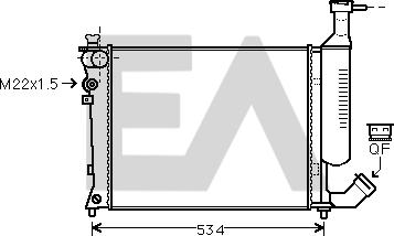 EACLIMA 31R10032 - Radiator, mühərrikin soyudulması furqanavto.az