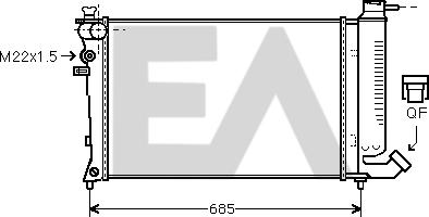 EACLIMA 31R10020 - Radiator, mühərrikin soyudulması furqanavto.az