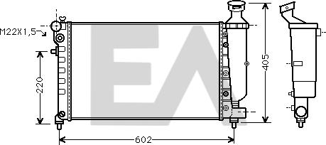 EACLIMA 31R10074 - Radiator, mühərrikin soyudulması furqanavto.az