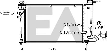 EACLIMA 31R10071 - Radiator, mühərrikin soyudulması furqanavto.az