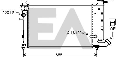 EACLIMA 31R10077 - Radiator, mühərrikin soyudulması furqanavto.az