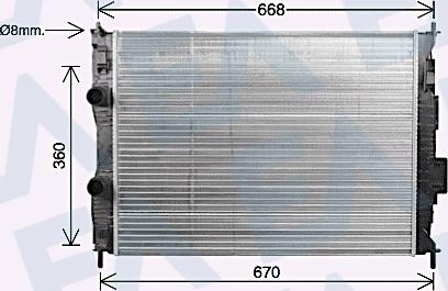 EACLIMA 31R18195 - Radiator, mühərrikin soyudulması furqanavto.az