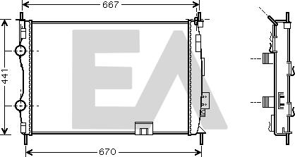 EACLIMA 31R18184 - Radiator, mühərrikin soyudulması furqanavto.az