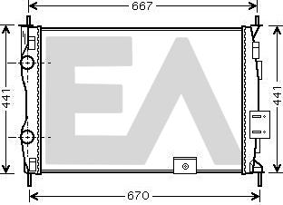 EACLIMA 31R18183 - Radiator, mühərrikin soyudulması furqanavto.az