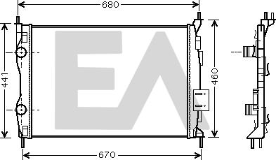 EACLIMA 31R18182 - Radiator, mühərrikin soyudulması furqanavto.az