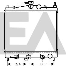 EACLIMA 31R18179 - Radiator, mühərrikin soyudulması furqanavto.az