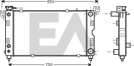 EACLIMA 31R12007 - Radiator, mühərrikin soyudulması furqanavto.az
