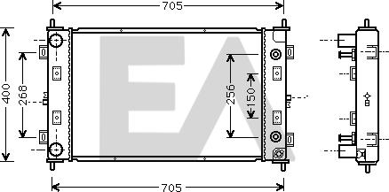 EACLIMA 31R12013 - Radiator, mühərrikin soyudulması furqanavto.az