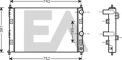 EACLIMA 31R12037 - Radiator, mühərrikin soyudulması furqanavto.az