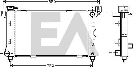 EACLIMA 31R12021 - Radiator, mühərrikin soyudulması furqanavto.az