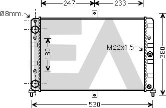 EACLIMA 31R39005 - Radiator, mühərrikin soyudulması furqanavto.az