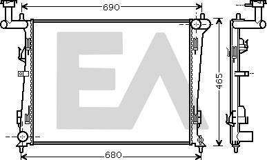 EACLIMA 31R36030 - Radiator, mühərrikin soyudulması furqanavto.az