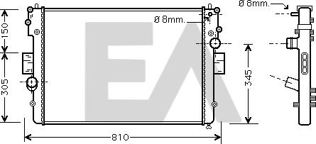 EACLIMA 31R30049 - Radiator, mühərrikin soyudulması furqanavto.az