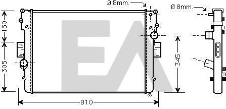 EACLIMA 31R30048 - Radiator, mühərrikin soyudulması furqanavto.az