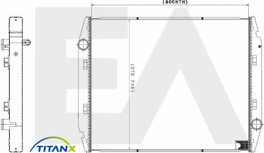 EACLIMA 31R30051T - Radiator, mühərrikin soyudulması furqanavto.az