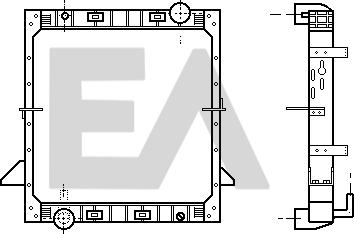 EACLIMA 31R30006 - Radiator, mühərrikin soyudulması furqanavto.az