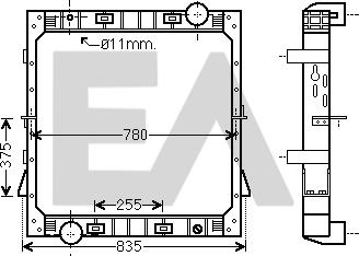 EACLIMA 31R30038 - Radiator, mühərrikin soyudulması furqanavto.az