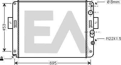 EACLIMA 31R30029 - Radiator, mühərrikin soyudulması furqanavto.az