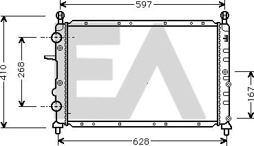 EACLIMA 31R25054 - Radiator, mühərrikin soyudulması furqanavto.az