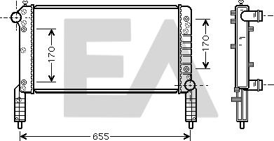 EACLIMA 31R25112 - Radiator, mühərrikin soyudulması furqanavto.az