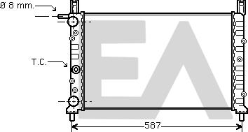 EACLIMA 31R25016 - Radiator, mühərrikin soyudulması furqanavto.az