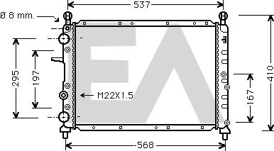 EACLIMA 31R25080 - Radiator, mühərrikin soyudulması furqanavto.az