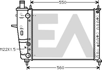 EACLIMA 31R25088 - Radiator, mühərrikin soyudulması furqanavto.az