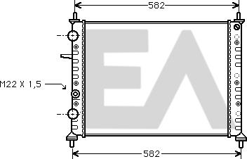 EACLIMA 31R25031 - Radiator, mühərrikin soyudulması furqanavto.az