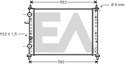 EACLIMA 31R25032 - Radiator, mühərrikin soyudulması furqanavto.az