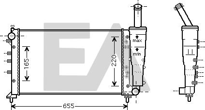 EACLIMA 31R25121 - Radiator, mühərrikin soyudulması furqanavto.az