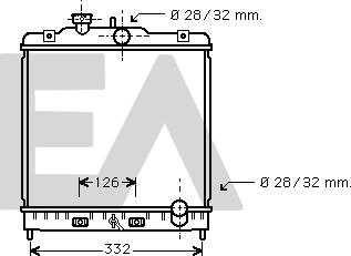 EACLIMA 31R26040 - Radiator, mühərrikin soyudulması furqanavto.az