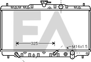 EACLIMA 31R26014 - Radiator, mühərrikin soyudulması furqanavto.az