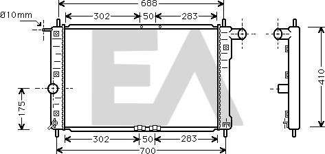 EACLIMA 31R20040 - Radiator, mühərrikin soyudulması furqanavto.az