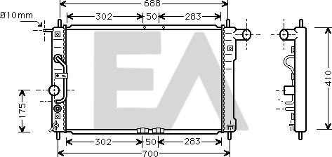 EACLIMA 31R20041 - Radiator, mühərrikin soyudulması furqanavto.az