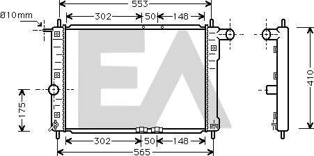 EACLIMA 31R20006 - Radiator, mühərrikin soyudulması furqanavto.az