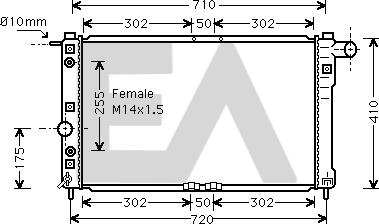 EACLIMA 31R20002 - Radiator, mühərrikin soyudulması furqanavto.az