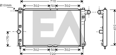 EACLIMA 31R20039 - Radiator, mühərrikin soyudulması furqanavto.az