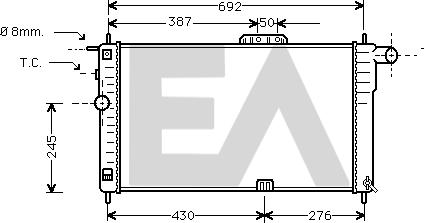 EACLIMA 31R20033 - Radiator, mühərrikin soyudulması furqanavto.az