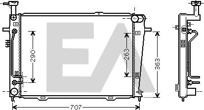 EACLIMA 31R28046 - Radiator, mühərrikin soyudulması furqanavto.az